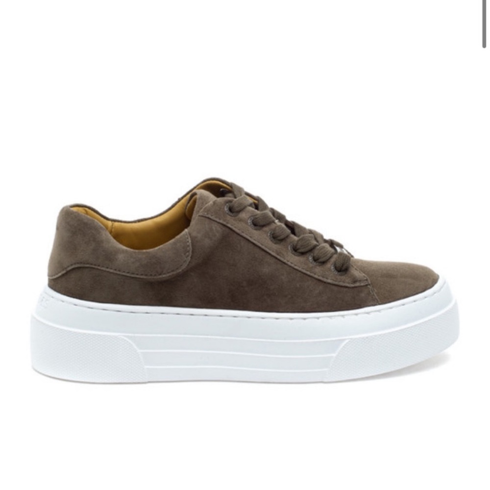 NWT J/SLIDES AMANDA Khaki Suede Sneaker - Picture 2 of 15